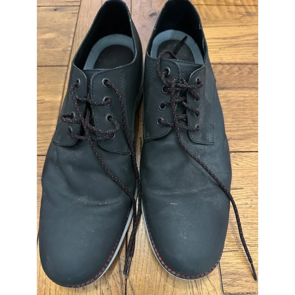 cole haan black lace up dress shors 11.5 men's‎